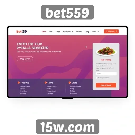 Interface do usuário do site bet559